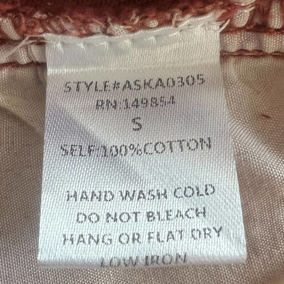 NWT Sadie & Sage Burgundy Denim Mini Skirt - Picture 8 of 9